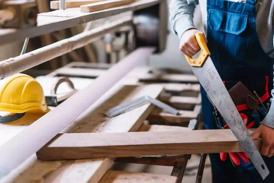 deck repair contractor working