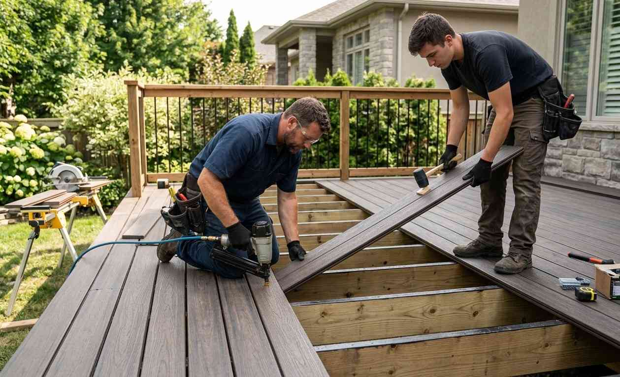 Installing this premium decking